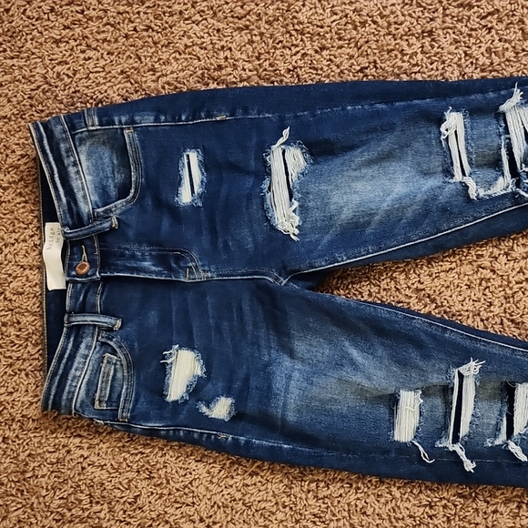 Bridge of Gly Elliott high rise skinny jeans distressed high stretch 24 - Picture 2 of 11